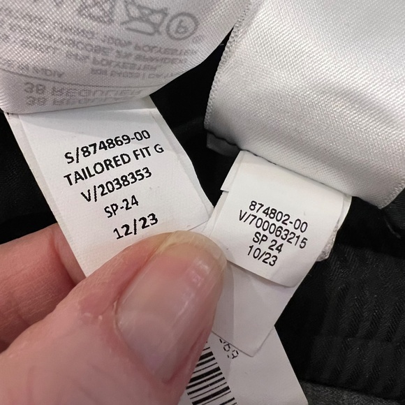 Banana Republic Suit Mens 38R Jacket 30x32 Pants Gray Brown Check Tailored Fit - Picture 14 of 14